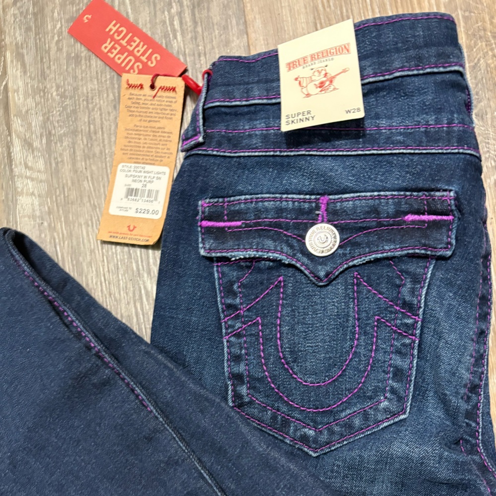 Super skinny true religion size 28